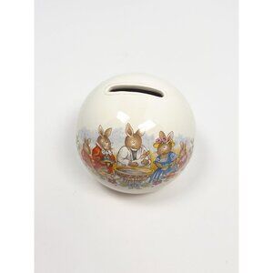 Bunnykins vintage ceramic coin bank - "Celebrate your christening"
